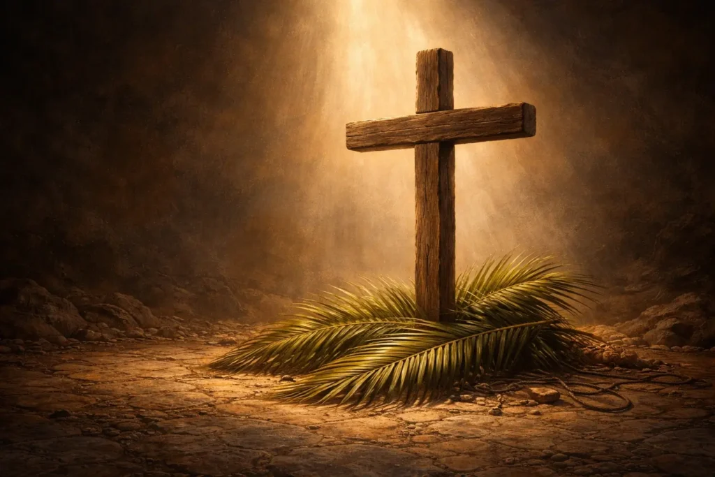 Symbolic of Palm Sunday and coming passion